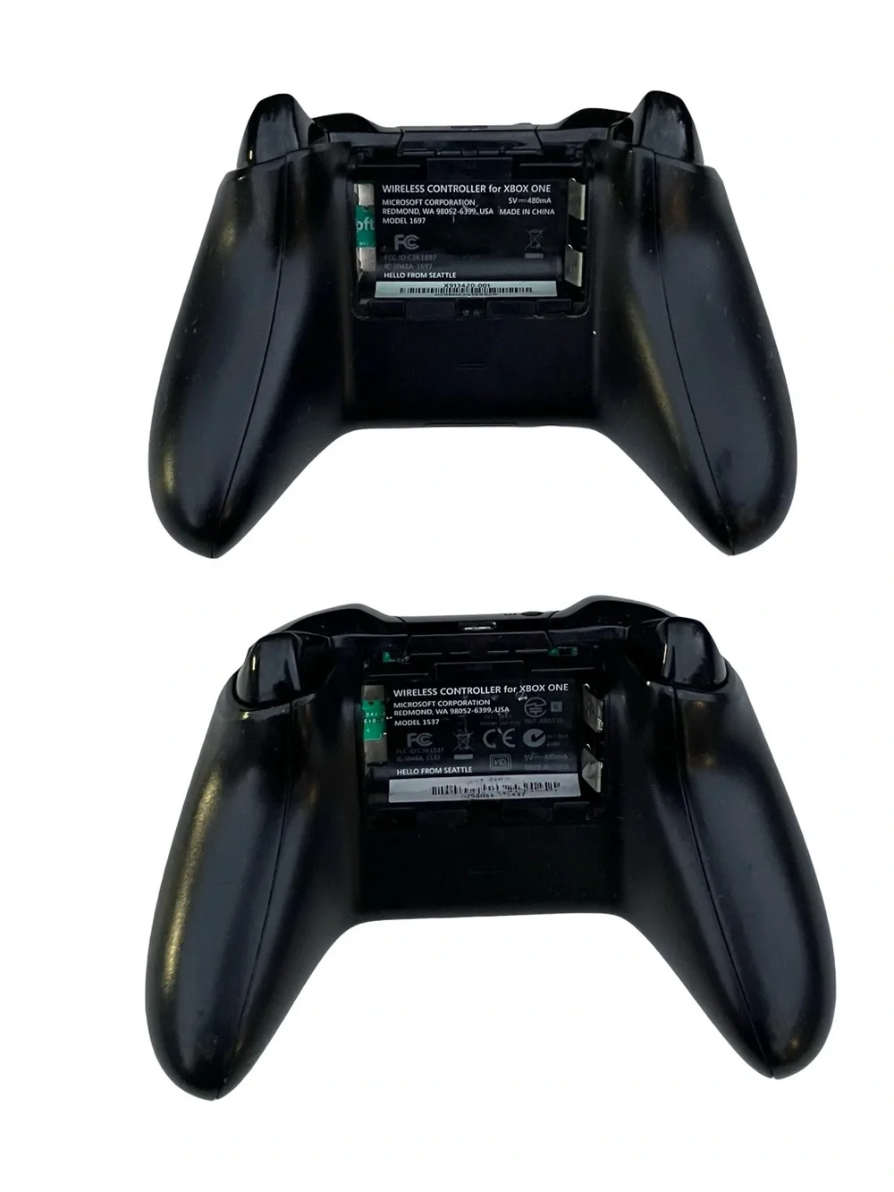 Xbox One Wireless Controllers 1537 Lot Of 2 - Works Intermittently Parts/Repair